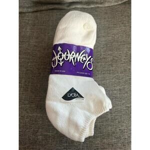 Journey Ankle Socks 5 Pack Womens Size 9-11 Cotton Blend New